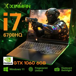 16" Gaming Laptop intel Core i7-6700HQ GTX 1060 IPS 1920*1200 Notebook Gamer 16GB DDR4 1TB SSD Windows 11 Laptop PC