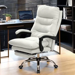 Comfortable Office Chair High Back Executive Desk Chair Leather
