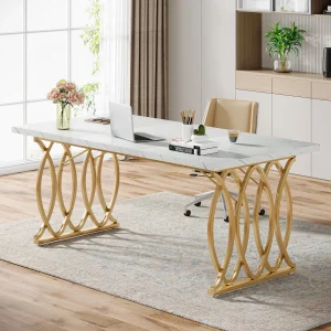 Executive Desk, 63" W Large Computer Desk